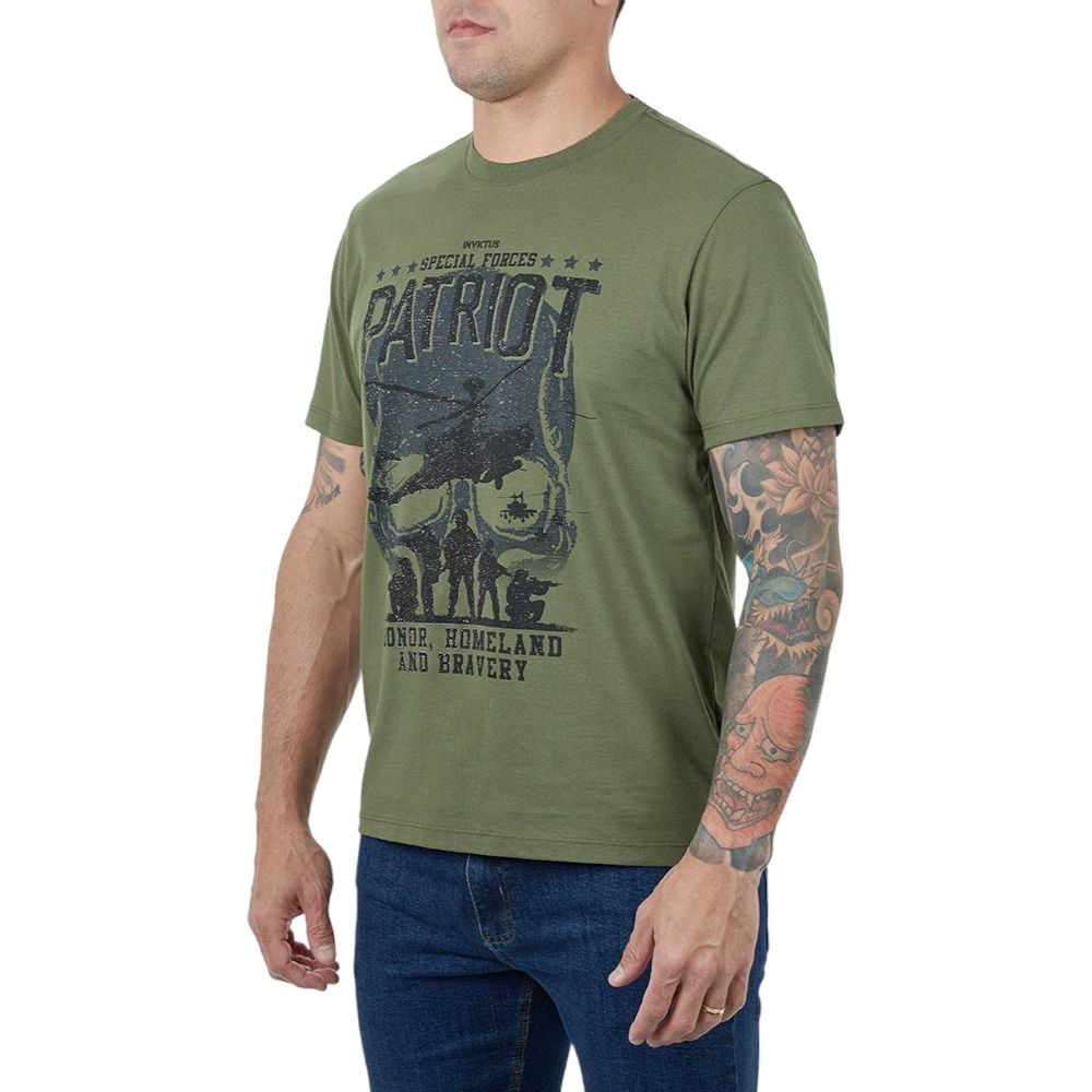Camiseta Invictus Concept Special Forces Verde - EG