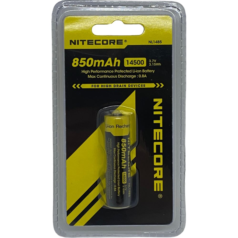 Bateria Recarregável Nitecore LCR 14500 850mah