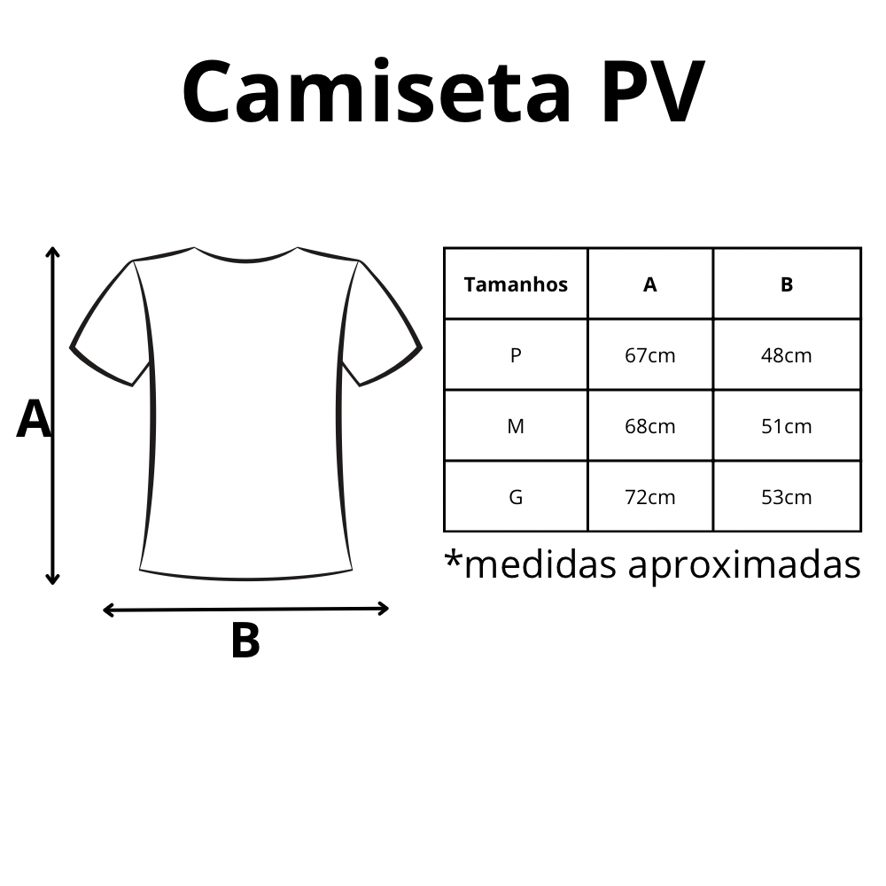 Camiseta Manga Curta PV Preto - P