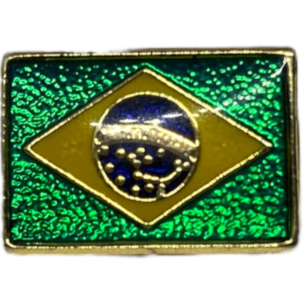 Bandeira do Brasil em Metal 10x15