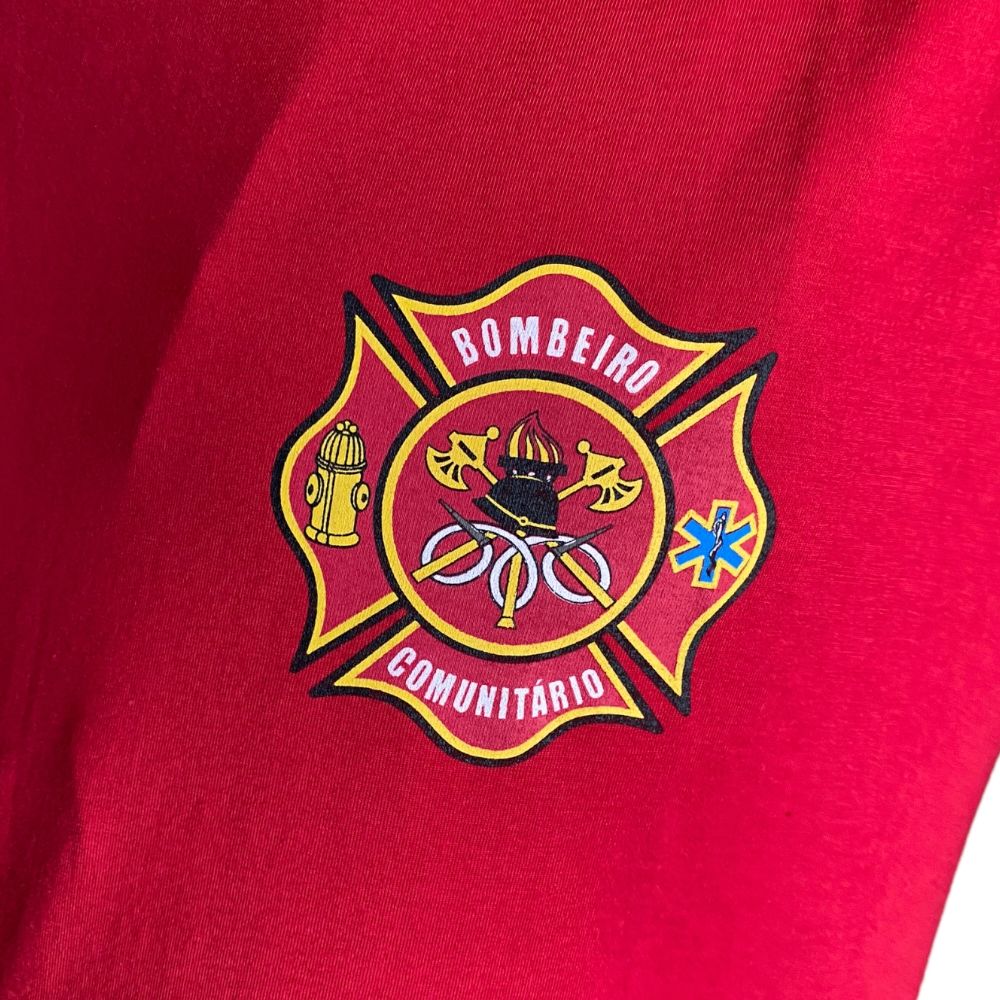 Camiseta Bombeiro Comunitário SC - Vermelha - Tam. P