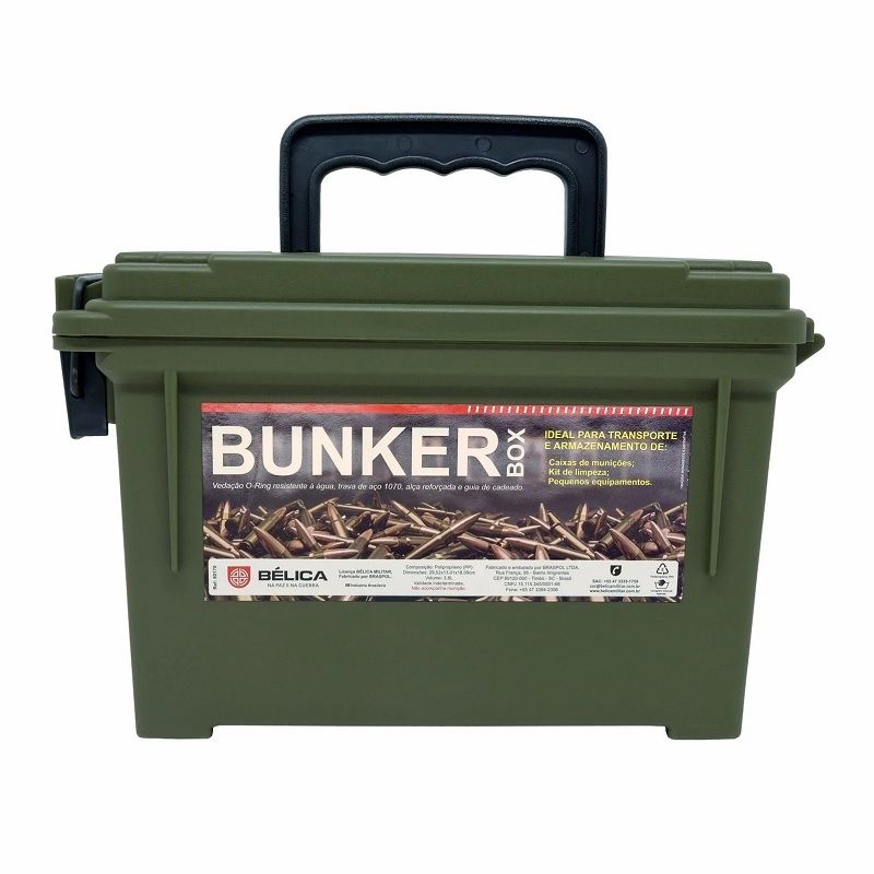 Caixa Bunker Box Bélica - Verde