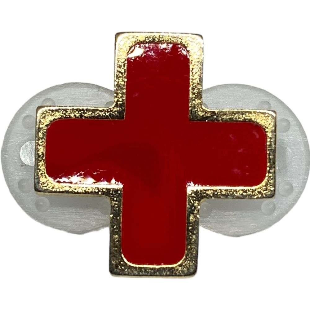 Distintivo de Metal Saude Vermelha