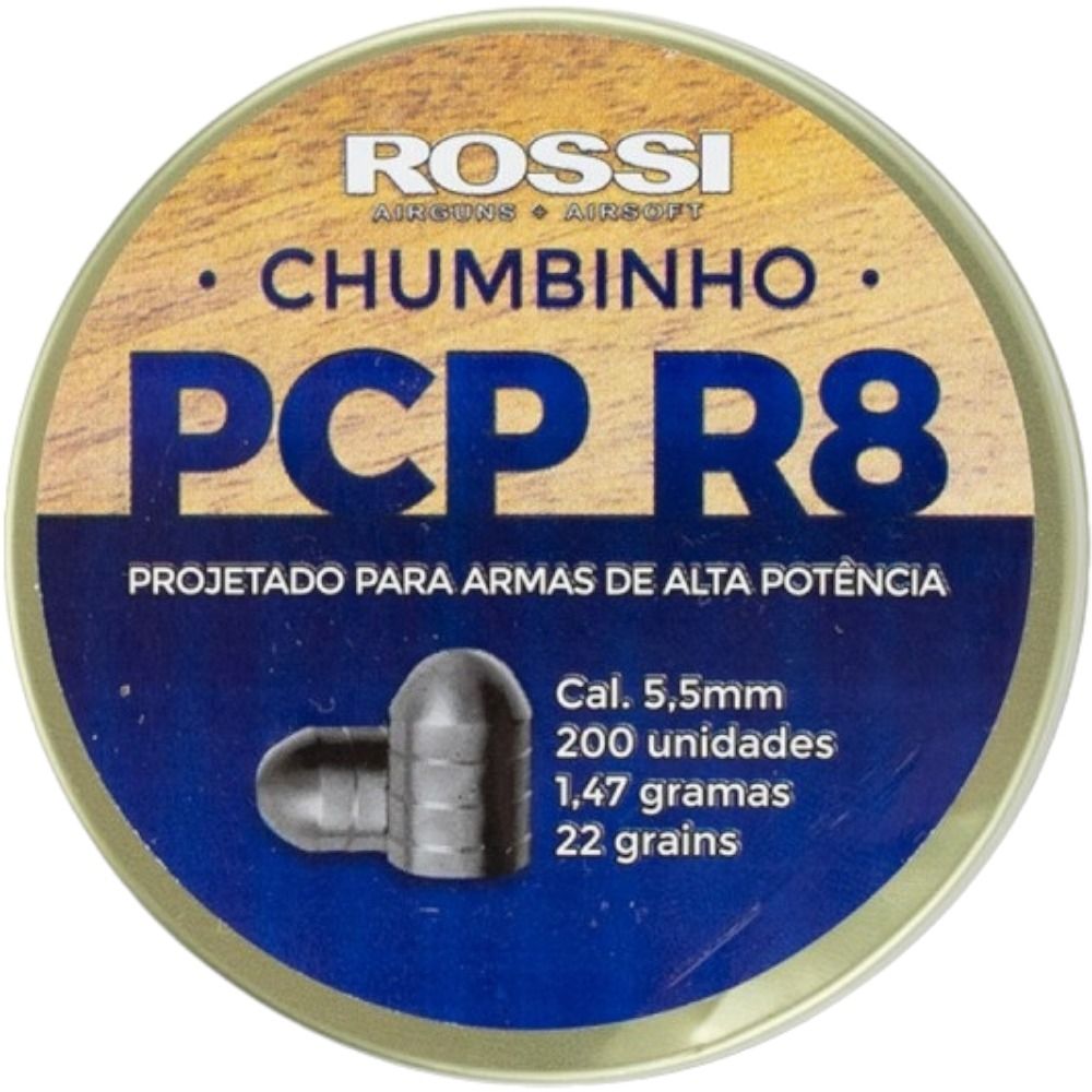 Chumbinho Rossi PCP R8 5,5mm - 200un