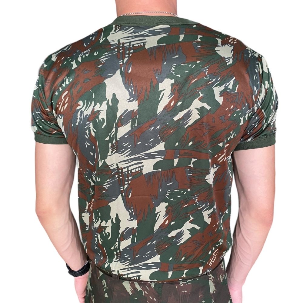 Camiseta Dry Camuflado Exército GG