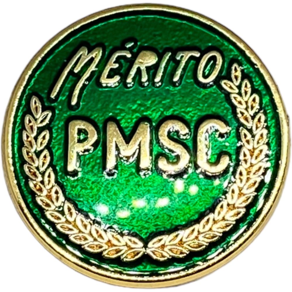 Medalha Mérito Metal PMSC - Verde